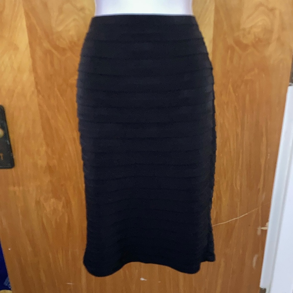 Xscape by Joanna Chen Black Pencil Skirt - Size 4